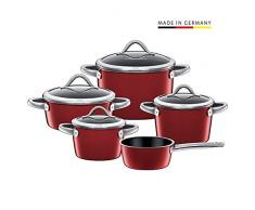 Silit 0021.1868.11 Vitaliano Rosso Batterie de cuisine 5 pièces Rouge