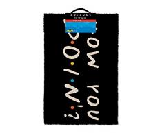 F.R.I.E.N.D.S GP85124 Tapis Brosse, Vinyle, Multicolore, 40 x 60 x 1, 5 cm