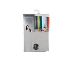 douceur dintÃ©rieur rideau a oeillets 140x260 cm coton popsys gris