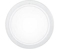 Eglo 83153 Plafonnier, Métal, E27, Gris