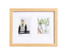 AmazonBasics Cadre photo pour instantané Instax - 2 photos - 8 x 5 cm, Naturel