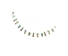 Party Pro 81270 Guirlande Cactus, Papier, Vert, 300 x 10 x 0,1 cm