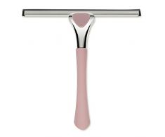 Kela Raclette de douche avec fixation murale, Vista, Acier inoxydable 18/10, 22,5 x 23,5 x 4 cm, 21838, Rose pÃ¢le
