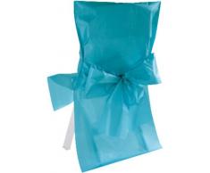 Santex 2975 Housse de Chaise avec Noeud Satin Turquoise