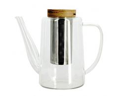 OGO LIVING 7912099 Theiere en Verre Transparente-1,2L, 21 x 10 x 18 (cm)
