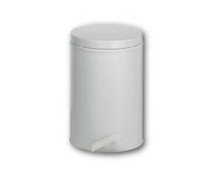 Wesco 117 212-01 Poubelle à pédale Softer 13 l (Blanc)