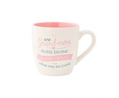 Mr Wonderful WOA08455FR Tasse - Une Grand-mère Aussi Divine on nen Trouve même Pas en Chine, Céramique, Multicolore, 21,2 x 8,9 x 15,2 cm