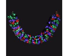 Autour de Minuit 5SAF148MC Las Vegas Guirlande avec 180 LED Fibre Optique Multicolore 200 cm