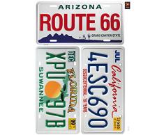 Plage 152770 Sticker Mural - Road 66, 1 Planche, 48 x 68 cm