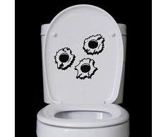 TATOUTEX Stickers Trous de balles - Noir, L 126cm x H 90cm