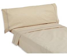 ES-Tela LIsos BiÃ©s 50/50Â âÂ Parure de draps Para cama de 105 cm, 3 piezas Camel