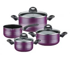 GSW 158107 MILANO COLOR Batterie de cuisine 4 pièces Violet
