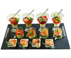 Lebrun 92LB105M Service avec Plateau Ardoise + Verrines et Coupes + Cuillères