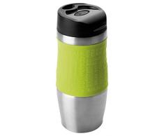 IBILI 799904 Mug Isotherme 400 ML, Plastique, Vert/INOX, 6 x 6 x 20 cm