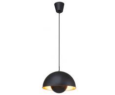 Briloner Leuchten 4380â015, lampe suspension LED/Suspension/Lampe Suspension/Lampe Suspension, rétro, vintage, E27, métal, 60 W, Noir/or, 28 x 28 x 130 cm
