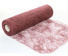 Tisch-Deko 25 m x 30 cm Chemin de Sizoweb Chemin de Table en Non-tissé Rouge pour Mariage, Noël.