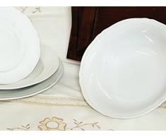 H&H Pengo 4361445Â Alba Saladier, 23Â cm, Porcelaine, Blanc