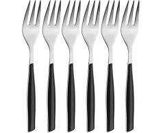 Bugatti Set fourchettes contemporaine 16x20x3 cm Nero Piano