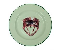 SELETTI Assiette en métal émaillé Toiletpaper à cm.26 â Oeil