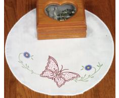 Fairway Parcours Napperon Rond Fleur Papillon PoinÃ§on 30,5Â cm