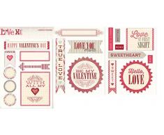 My Minds Eye Love Me Sticker Feuilles détiquettes Multicolore