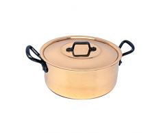 Baumalu 204011 Faitout + Couvercle en Cuivre DiamÃ¨tre : 20 cm