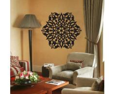 INDIGOS UG 4250380520483 Sticker Mural w241 Orient vrille Nature Autocollant 120x107cm, Noir, 120 x 107 cm