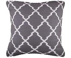 Ambientair. Coussin extérieur en Plastique recyclé. Mesure 50x50cm. Couleur Gris. Tapis pour lextérieur, Les salles de Bains ou Les piscines. Il supporte Le Temps et lhumidité.