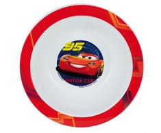 FUN HOUSE 005511 Disney Cars Bol Micro-ondable pour Enfant, PolypropylÃ¨ne, Bleu, 16 x 16 x 4 cm
