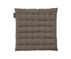 Linum PEPPER Coussin de Siege, Coton, Brun, 40 x 40 cm