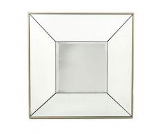 EUROCINSA RÃ©f. 18230 Miroir Concave CarrÃ©, Argent, 44 x 44 x 9 cm