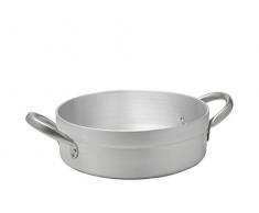 Pardini Faitout Bas avec 2 Poignées, Acier INOX, Argent, 28 cm