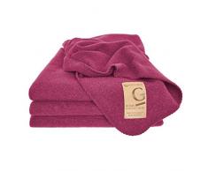 GIESSWEIN Couverture en laine Marie cyclam ST - Couverture en laine dagneau, couverture chaude, dessus de lit de haute qualitÃ©, doux au toucher, 100% laine dagneau, couverture en pure laine vierge, couverture en laine vierge respirante, 190 x 145 cm