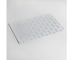 dÃ©corline set de table 28.5x43.5cm pvc metallise ananas gold blanc