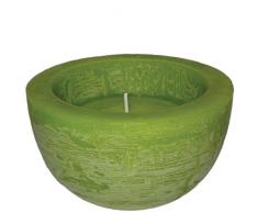 laroom 11461 â Bougie Pomme Grand Bol, Couleur Vert