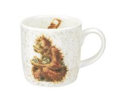 Portmeirion Home & Gifts Orangutangle Tasse en Porcelaine Anglaise Orang-outan Multicolore 8 x 12 x 8 cm