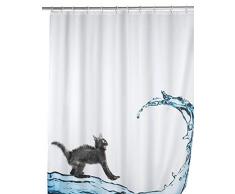 Wenko 20052100 Rideau de Douche en Textile Cat Anti Moisissure Dimensions 180x200 cm