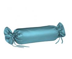 Fleuresse Colours Taie de traversin uni en Satin Maco 40 x 15