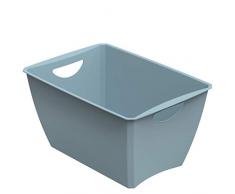 Rotho Eco Lounge Boîte de Rangement, Polypropylène, Bleu, 23 Liter