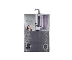 douceur dintérieur rideau a oeillets 140x280 cm polyester arc en ciel anthracite