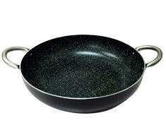 PENSOFAL, sÃ©rie biostone, Casserole Anti-adhÃ©sive Jumbo Professional 2Â poignÃ©es, diamÃ¨tre 36Â cm, Aluminium, Effet Pierre, Noir, Convient Ã©galement pour l Induction