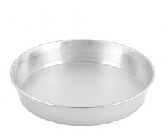 HABI Moule Moule à Tarte Haut, Aluminium, Gris, 33 x 33 x 6 cm