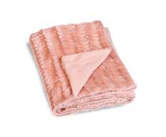 Linder Plaid Doux, Polyester, Rose, 130x180 cm