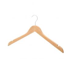 Shopfitting Warehouse Grande 44Â cm vÃªtement Manteau cintres, Bois Naturel, Lot de 100