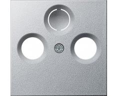 Cache pour système de prise dantennes 55 en aluminium Gira-Interrupteur