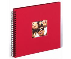 Walther, Fun, Album de Photo à spirales, SA-110-R, 30x30cm, 50 Pages Noires, Rouge
