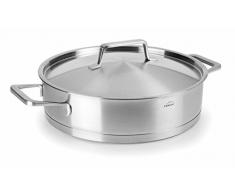 LACOR 45628 Plat Rond, Acier Inoxydable, INOX, 28 cm