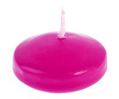 Santex Bougie Flottante Cire Noir 3 x 5 x 18 cm, Fuchsia, 3 x 3 x 2 cm