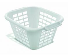 Addis Corbeille à linge carrée 24 litres (Blanc)