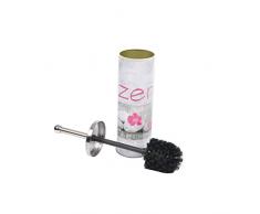 Douceur dIntÃ©rieur 6ASB217 Zen Spirit Brosse WC en MÃ©tal Gris 9,5 x 9,5 x 26,5 cm